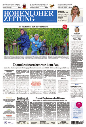 Hohenloher Zeitung - ePaper