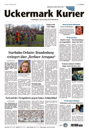Nordkurier - Prenzlauer Zeitung - ePaper