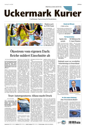 Nordkurier - Prenzlauer Zeitung - ePaper