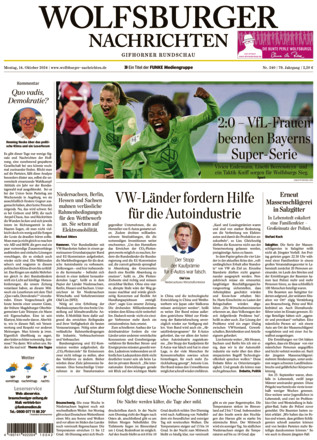 Wolfsburger Nachrichten - ePaper