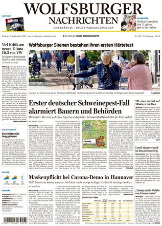 Wolfsburger Nachrichten vom 11.09.2020 – als ePaper im iKiosk lesen