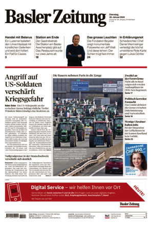 Basler Zeitung - Zeitung Als EPaper Im IKiosk Lesen