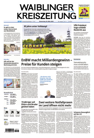 Waiblinger Kreiszeitung - ePaper