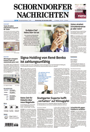 Schorndorfer Nachrichten - ePaper