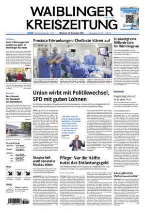 Waiblinger Kreiszeitung - ePaper