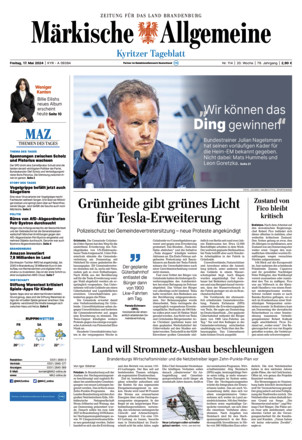 MAZ Kyritzer Tageblatt - ePaper