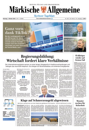 MAZ Kyritzer Tageblatt - ePaper