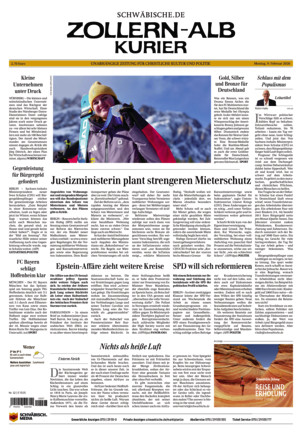 Schwäbische Zeitung Zollern Alb Kurier