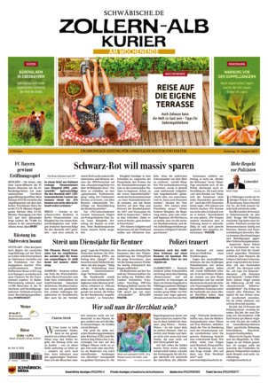 Schwäbische Zeitung Zollern Alb Kurier