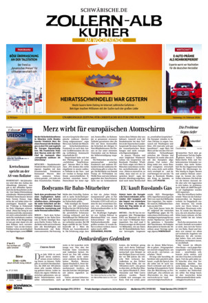 Schwäbische Zeitung Zollern Alb Kurier