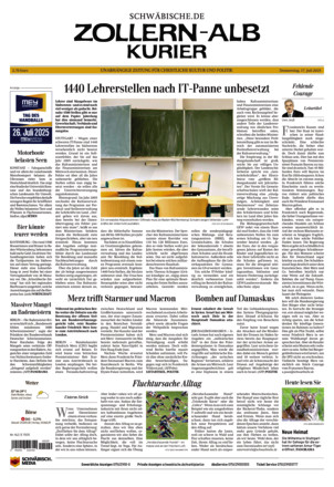 Schwäbische Zeitung Zollern Alb Kurier