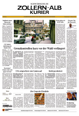 Schwäbische Zeitung Zollern Alb Kurier