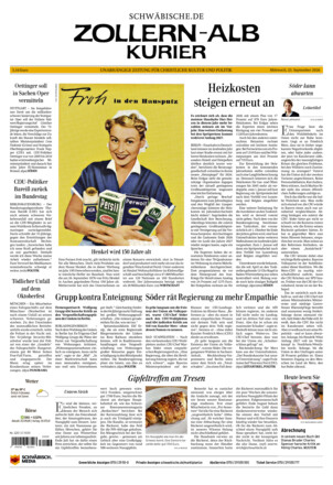 Schwäbische Zeitung Zollern Alb Kurier