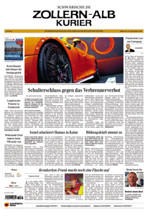 Schwäbische Zeitung Zollern Alb Kurier
