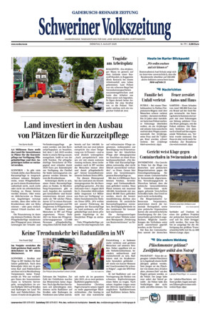 Schweriner Volkszeitung - Gadebusch Rehnaer Zeitung