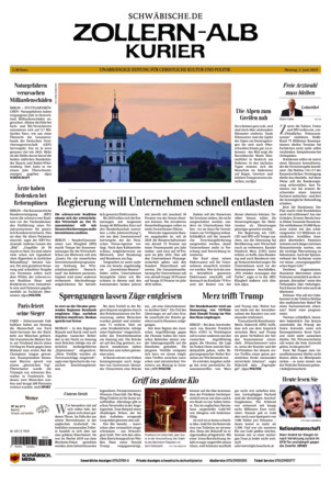 Schwäbische Zeitung Zollern Alb Kurier - ePaper