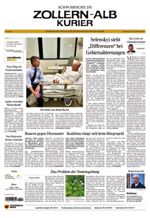 Schwäbische Zeitung Zollern Alb Kurier