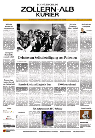 Schwäbische Zeitung Zollern Alb Kurier - ePaper