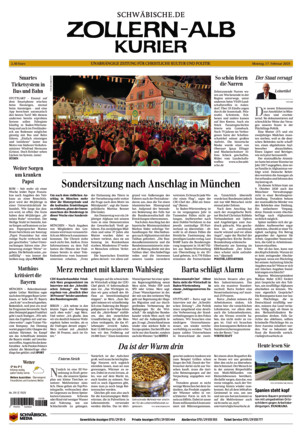 Schwäbische Zeitung Zollern Alb Kurier