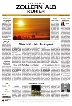Schwäbische Zeitung Zollern Alb Kurier