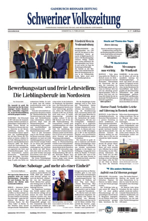 Schweriner Volkszeitung - Gadebusch Rehnaer Zeitung