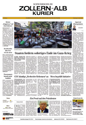 Schwäbische Zeitung Zollern Alb Kurier