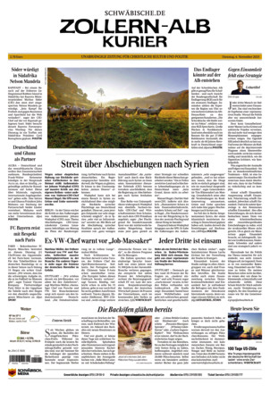 Schwäbische Zeitung Zollern Alb Kurier