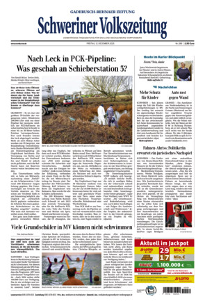 Schweriner Volkszeitung - Gadebusch Rehnaer Zeitung