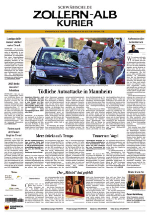 Schwäbische Zeitung Zollern Alb Kurier