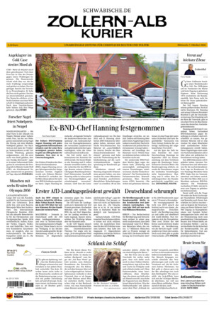 Schwäbische Zeitung Zollern Alb Kurier