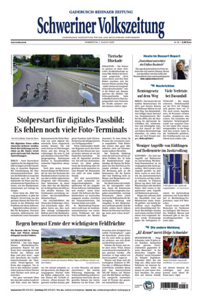 Schweriner Volkszeitung - Gadebusch Rehnaer Zeitung