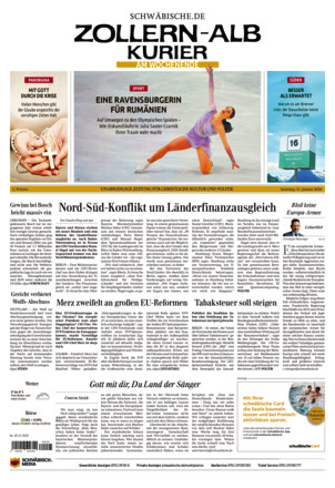 Schwäbische Zeitung Zollern Alb Kurier