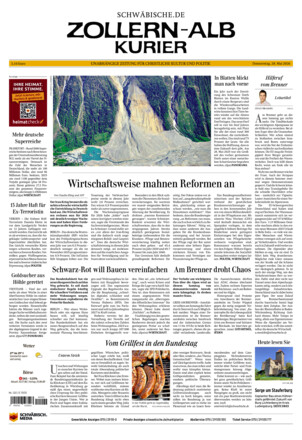 Schwäbische Zeitung Zollern Alb Kurier - ePaper
