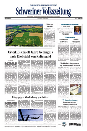 Schweriner Volkszeitung - Gadebusch Rehnaer Zeitung