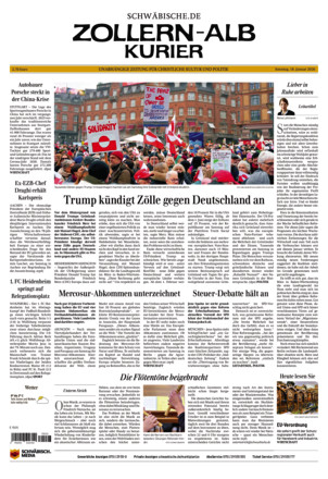 Schwäbische Zeitung Zollern Alb Kurier