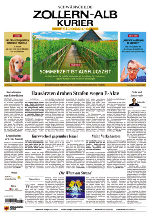 Schwäbische Zeitung Zollern Alb Kurier - ePaper