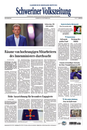 Schweriner Volkszeitung - Gadebusch Rehnaer Zeitung