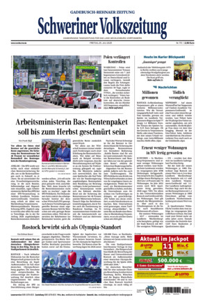 Schweriner Volkszeitung - Gadebusch Rehnaer Zeitung
