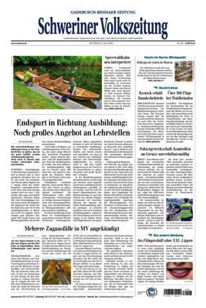 Schweriner Volkszeitung - Gadebusch Rehnaer Zeitung