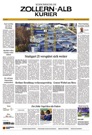 Schwäbische Zeitung Zollern Alb Kurier