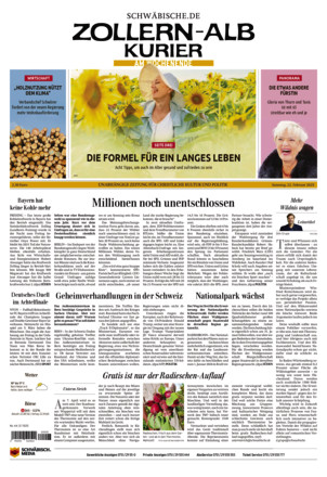 Schwäbische Zeitung Zollern Alb Kurier