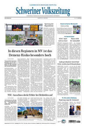 Schweriner Volkszeitung - Gadebusch Rehnaer Zeitung