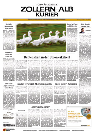 Schwäbische Zeitung Zollern Alb Kurier
