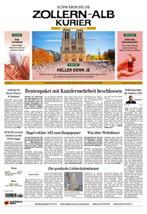Schwäbische Zeitung Zollern Alb Kurier