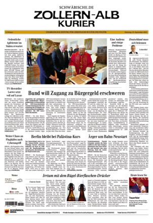 Schwäbische Zeitung Zollern Alb Kurier