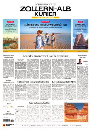 Schwäbische Zeitung Zollern Alb Kurier