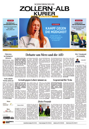 Schwäbische Zeitung Zollern Alb Kurier