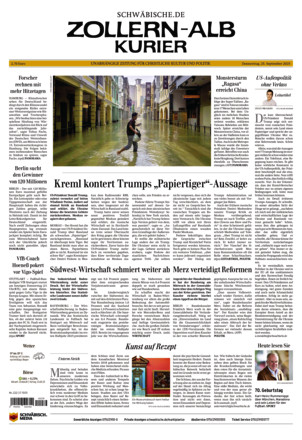 Schwäbische Zeitung Zollern Alb Kurier