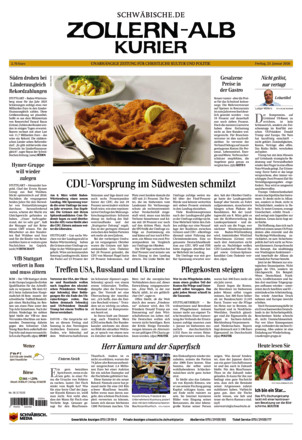 Schwäbische Zeitung Zollern Alb Kurier