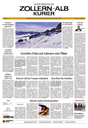 Schwäbische Zeitung Zollern Alb Kurier - ePaper